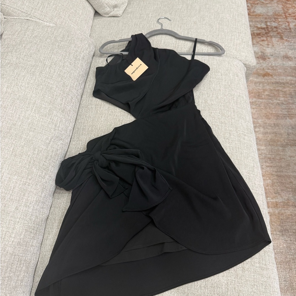 Superdown Black One-Shoulder Dress Size Medium